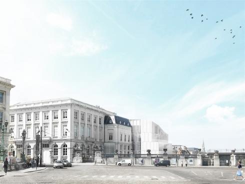 Simulation du futur bâtiment. © sau-msi.brussels