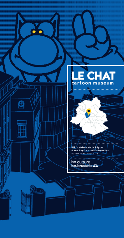 Brochure LE CHAT cartoon museum FR