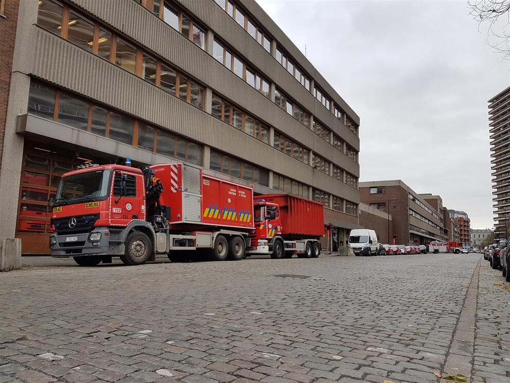 La caserne du Siamu le long de l’avenue de l’Héliport. © sau-msi.brussels (P.Sa.)