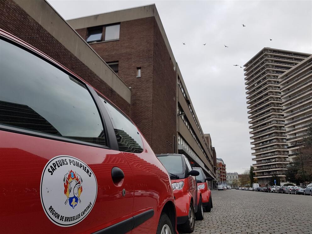 La caserne du Siamu le long de l’avenue de l’Héliport. © sau-msi.brussels (P.Sa.)