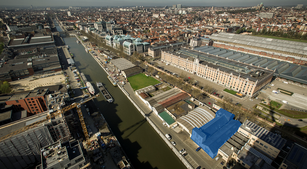 Le site du futur Centre Intégré pour usagers de drogues en grande précarité. © sau-msi.brussels (Reporters)