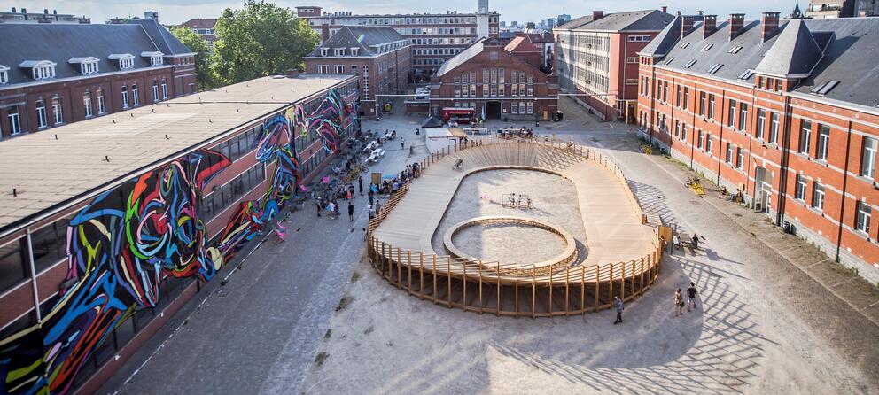 Le démontage du Velodroom sera au centre de la programmation du dernier été de See U tel qu’on le connaît. © Eric Danhier