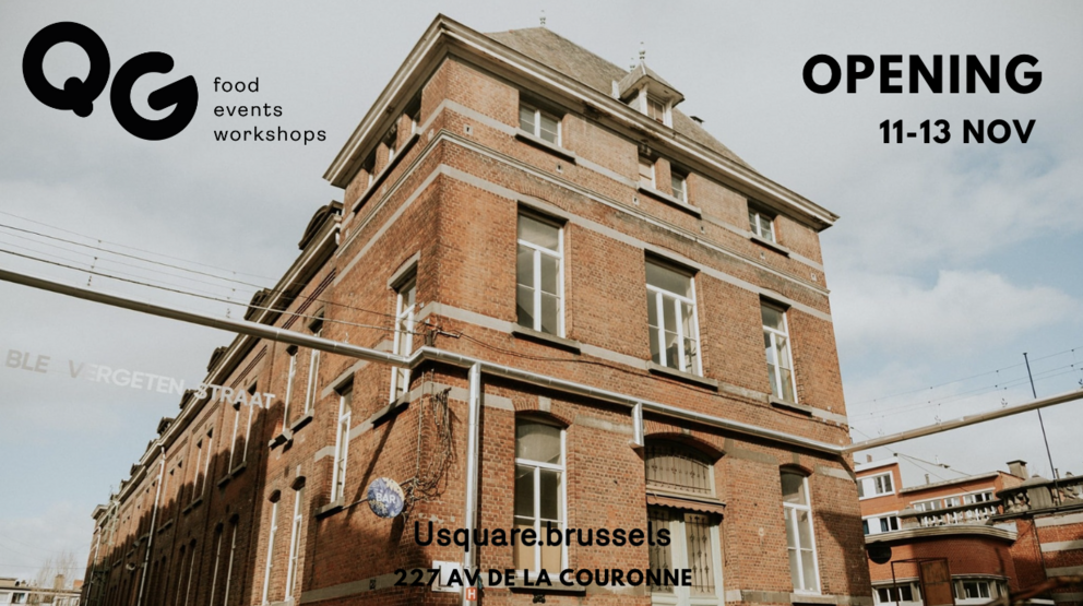 Le ‘’QG de Usquare.brussels’’ sera un espace dédié à l’alimentation durable (cantine, supermarché coopératif…), à des événements, à des ateliers... © pali pali 